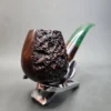 Sean Reum Pipes Large Partially Rusticated Bent Egg Estate Briar Pipe [SOLD OUT] - Image 4