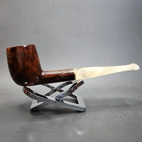 BBB Tortoise 603 Smooth Straight Billiard Estate Briar Pipe, Unsmoked [SOLD OUT] - Image 4