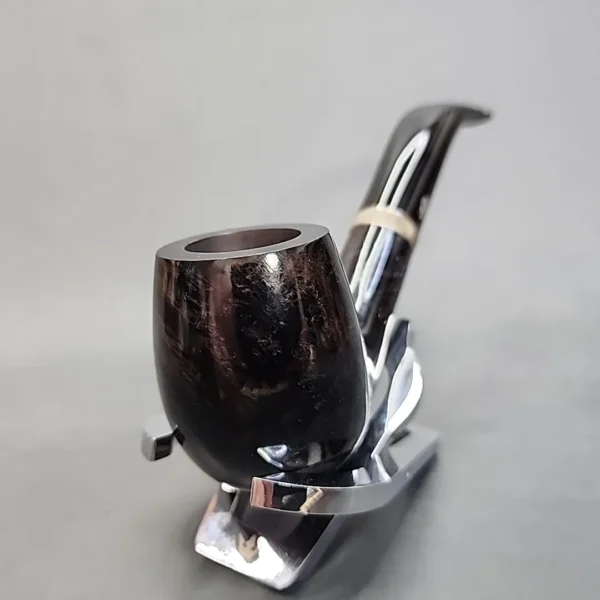 Chacom Blue Riband 43 Smooth Bent Billiard Estate Briar Pipe, Unsmoked, 9mm - Image 5