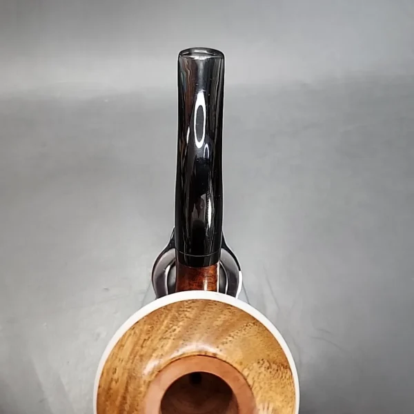 Karim Smooth Calabash Handmade Briar Pipe, New - Image 5