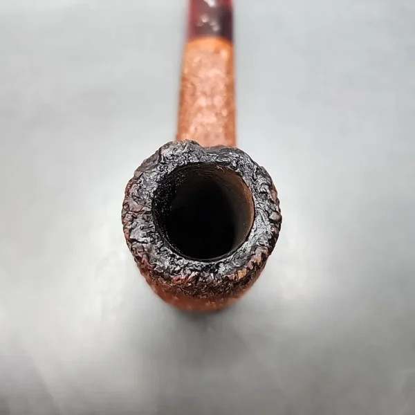 Caminetto Business 118 KS Rusticated Straight Brandy Estate Briar Pipe [SOLD OUT] - Image 5