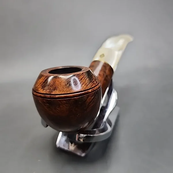 BBB Tortoise 765 Smooth Bent Estate Briar Pipe, Unsmoked [SOLD OUT] - Image 5