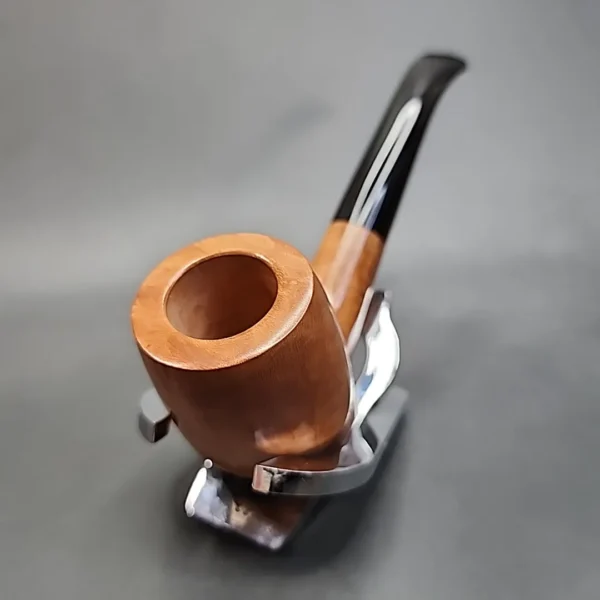 Roma Smooth Bent Billiard Estate Briar Pipe, Unsmoked - Image 5