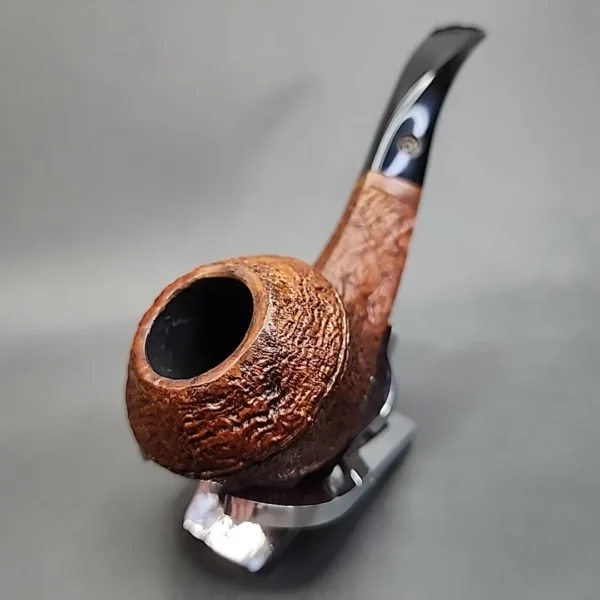 Mark Tinsky Tan Blast 5, Sandblasted Bent Bulldog Estate Briar Pipe [SOLD OUT] - Image 5