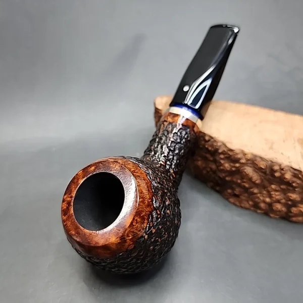 Vauen McRooty 412 Rusticated Straight Apple Estate Briar Pipe, Unsmoked, 9mm [SOLD OUT] - Image 5