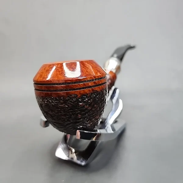 Vauen Select 302 Rusticated Bent Rhodesian Estate Briar Pipe, Unsmoked 9mm [SOLD OUT] - Image 5