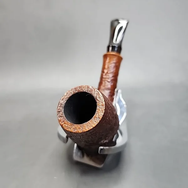 Jess Chonowitsch Sandblasted Bent Egg Estate Briar Pipe, Danish Estates [SOLD OUT] - Image 5