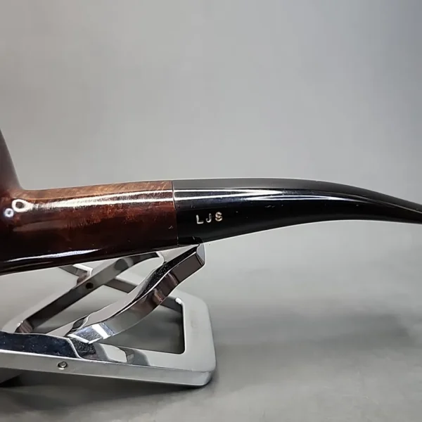 Ferndown by Les Wood Bark 2 Star Bent Brandy Estate Briar Pipe, English Estates - Image 5