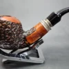 Vauen by Barontini 55 Rusticated Bent Dublin Estate Briar Pipe, Unsmoked, 9mm [SOLD OUT] - Image 5