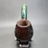 Sean Reum Pipes Large Partially Rusticated Bent Egg Estate Briar Pipe [SOLD OUT] - Image 5