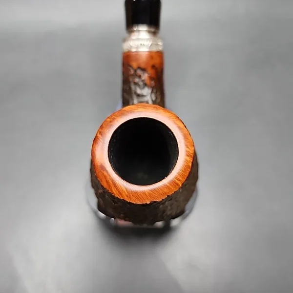 Vauen by Barontini 510 Rusticated Vase Estate Briar Pipe Unsmoked, 9mm - Image 6