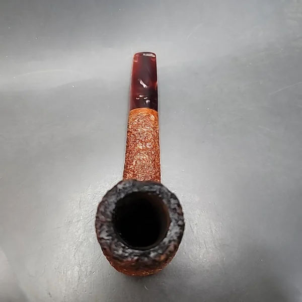 Caminetto Business 118 KS Rusticated Straight Brandy Estate Briar Pipe [SOLD OUT] - Image 6