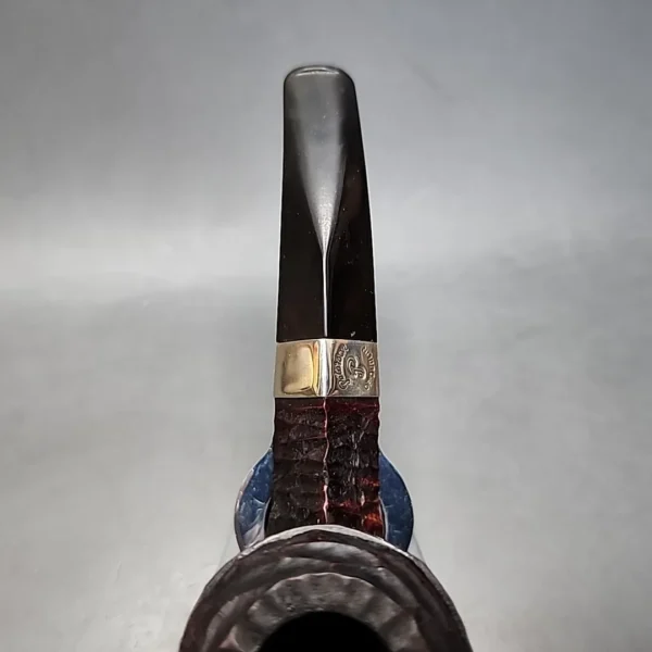 Peterson Donegal Rocky B5 Rusticated Bent Bulldog Estate Briar Pipe - Image 7