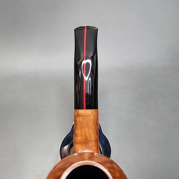Gigi Red Line 455 Partially Rusticated Rhodesian Estate Briar Pipe, Unsmoked, 9mm - Image 7