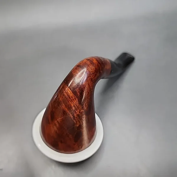 Karim Smooth Calabash Handmade Briar Pipe, New - Image 7