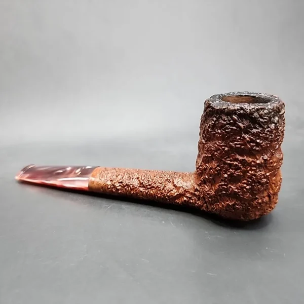 Caminetto Business 118 KS Rusticated Straight Brandy Estate Briar Pipe [SOLD OUT] - Image 7