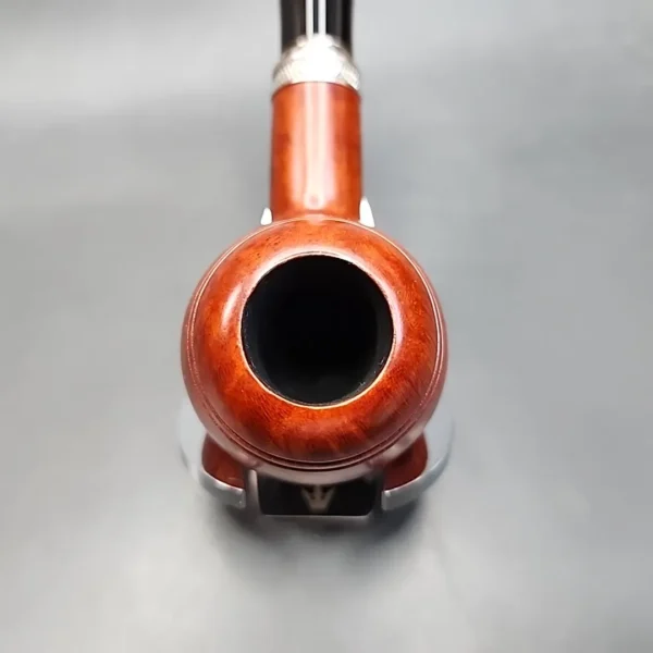Vauen by Barontini 414 Partially Rusticated Straight Apple Estate Briar Pipe, Unsmoked 9mm [SOLD OUT] - Image 7