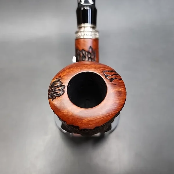 Vauen by Barontini 513 Rusticated Bent Pot Estate Briar Pipe Unsmoked 9mm [SOLD OUT] - Image 7