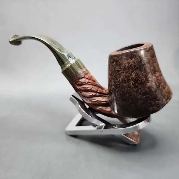 Moonlight Pipes Bent Volcano Handmade Briar Pipe, New [SOLD OUT] - Image 6