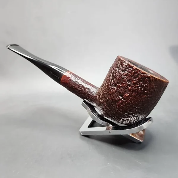 Savinelli Punto Oro 1015 JU Sandblasted Pot Estate Briar Pipe [SOLD OUT] - Image 7