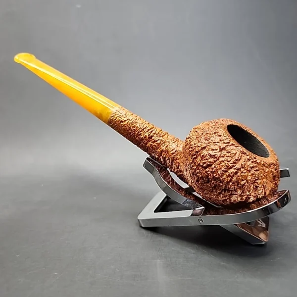 Pipe Tristan Rusticated Prince Handmade Briar Pipe, New [SOLD OUT] - Image 7
