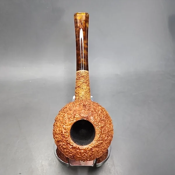 Pipe Tristan Rusticated Squat Tomato Handmade Briar Pipe, New [SOLD OUT] - Image 8