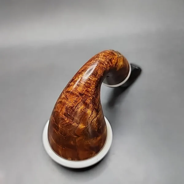 Karim Pipes Smooth Calabash Handmade Briar Pipe, New - Image 8