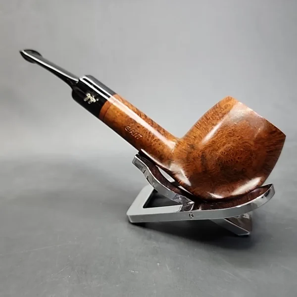 Gigi Giant Smooth Bent Apple Estate Briar Pipe, Unsmoked, 9mm [SOLD OUT] - Image 8