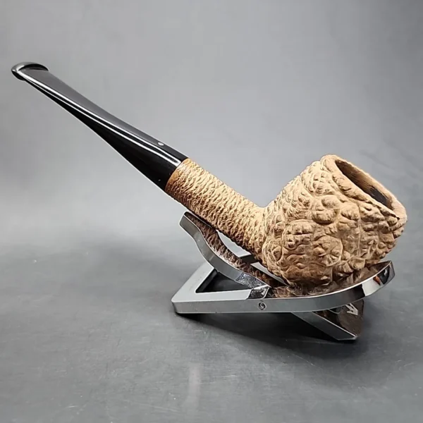 Savinelli Punto Oro Corallo Rusticated Straight Apple Estate Briar Pipe [SOLD OUT] - Image 8