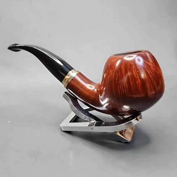 Vauen 3215 Smooth Bent Apple Estate Briar Pipe Unsmoked, 9mm - Image 8