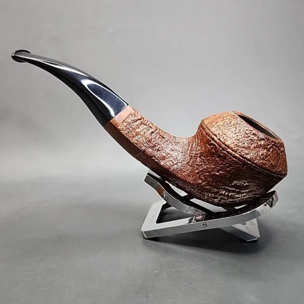 Mark Tinsky Tan Blast 5, Sandblasted Bent Bulldog Estate Briar Pipe [SOLD OUT] - Image 8