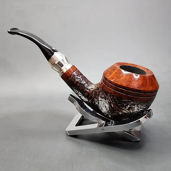 Vauen Select 302 Rusticated Bent Rhodesian Estate Briar Pipe, Unsmoked 9mm [SOLD OUT] - Image 8