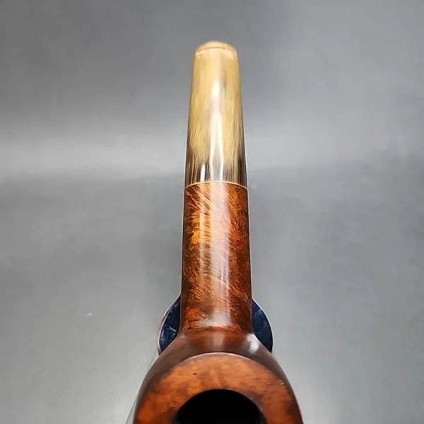 Gigi Elegance Chubby Straight Billiard Estate Briar Pipe Unsmoked 9mm, Horn Stem [SOLD OUT] - Image 8