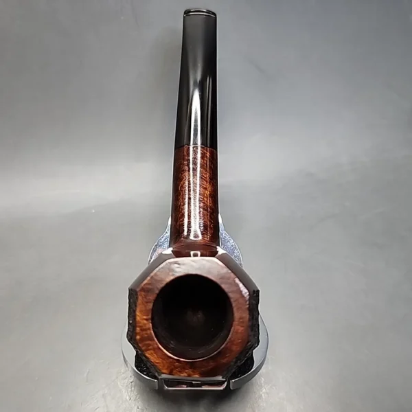 Ferndown by Les Wood Bark 2 Star Bent Brandy Estate Briar Pipe, English Estates - Image 8