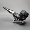 Peterson 2021 Christmas Pipe, Baker Street, Sandblasted Bulldog Estate Briar Pipe, Irish Estates [SOLD OUT] - Image 9