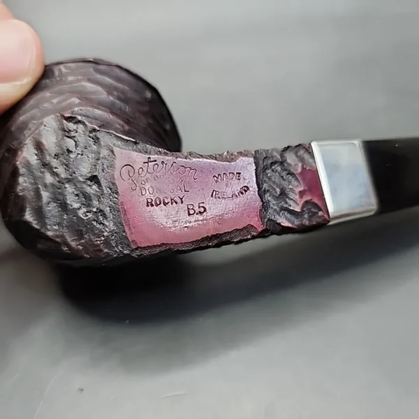 Peterson Donegal Rocky B5 Rusticated Bent Bulldog Estate Briar Pipe - Image 9