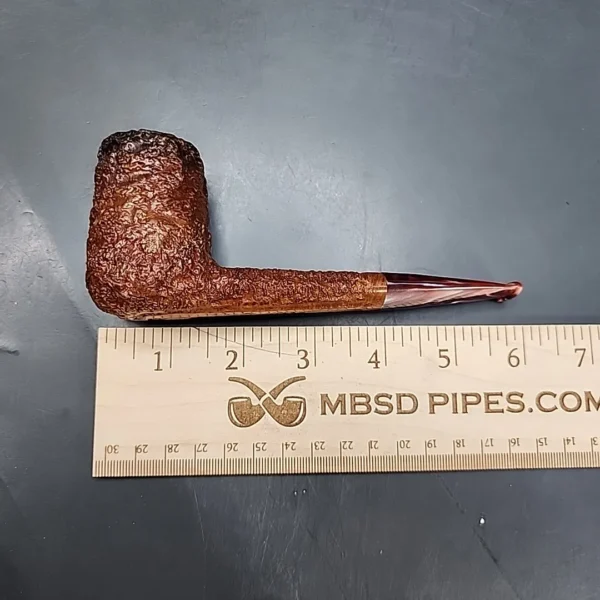 Caminetto Business 118 KS Rusticated Straight Brandy Estate Briar Pipe [SOLD OUT] - Image 9