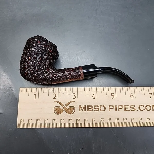 Gigi Rusticated Bent Rhodesian Estate Briar Pipe, Unsmoked, 9mm [SOLD OUT] - Image 9