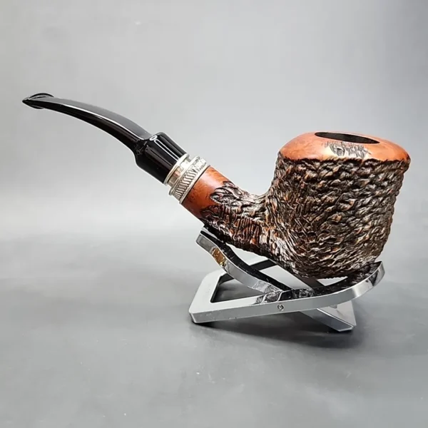 Vauen by Barontini 513 Rusticated Bent Pot Estate Briar Pipe Unsmoked 9mm [SOLD OUT] - Image 9