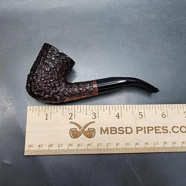 Gigi Unica 785 Rusticated Bent Dublin Estate Briar Pipe Unsmoked 9mm - Image 9