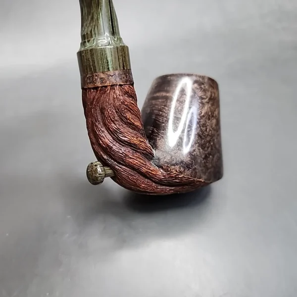 Moonlight Pipes Bent Volcano Handmade Briar Pipe, New [SOLD OUT] - Image 8