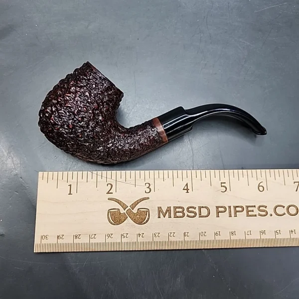 Gigi Unica Rusticated Bent Egg Estate Briar Pipe Unsmoked, 9mm [SOLD OUT] - Image 9