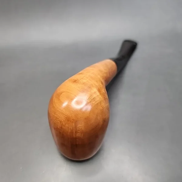 Roma Smooth Bent Billiard Estate Briar Pipe, Unsmoked - Image 9