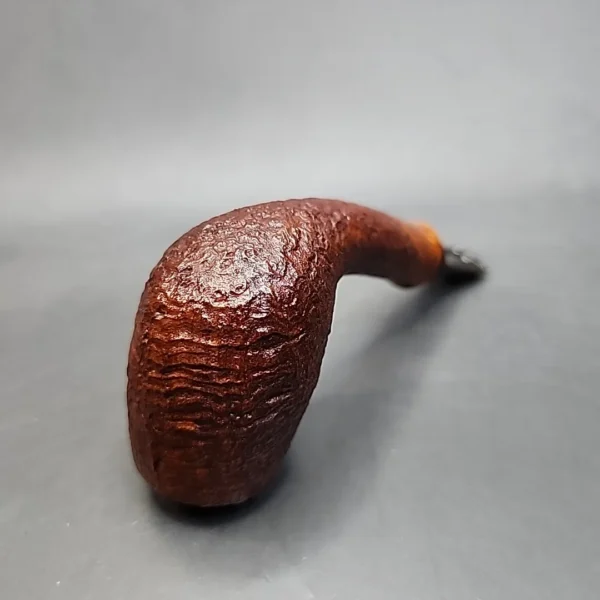 Jess Chonowitsch Sandblasted Bent Egg Estate Briar Pipe, Danish Estates [SOLD OUT] - Image 9