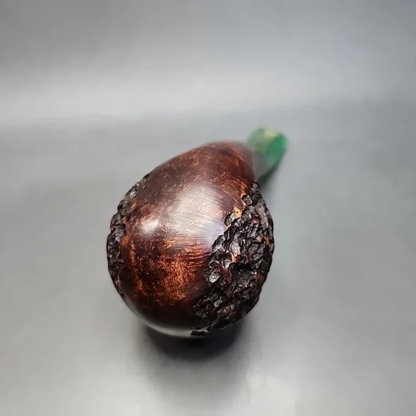 Sean Reum Pipes Large Partially Rusticated Bent Egg Estate Briar Pipe [SOLD OUT] - Image 9