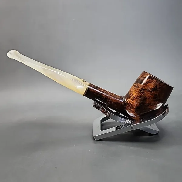 BBB Tortoise 603 Smooth Straight Billiard Estate Briar Pipe, Unsmoked [SOLD OUT] - Image 9