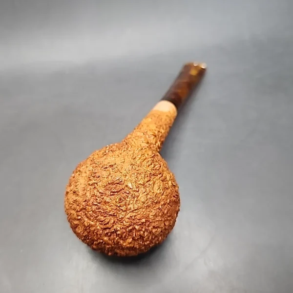 Pipe Tristan Rusticated Squat Tomato Handmade Briar Pipe, New [SOLD OUT] - Image 10