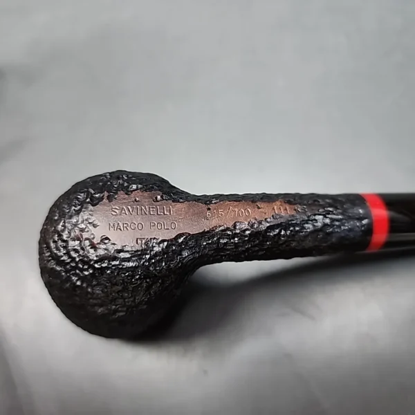 Savinelli Marco Polo 111 KS 615/700, Rusticated Billiard Estate Briar Pipe, Italian Estates - Image 10