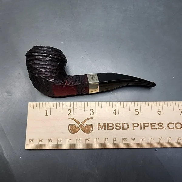 Peterson Donegal Rocky B5 Rusticated Bent Bulldog Estate Briar Pipe - Image 10