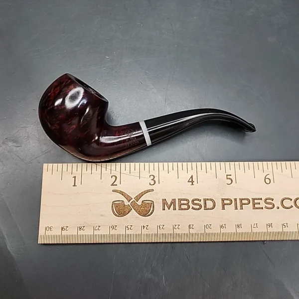 BBB Filter Deluxe D Smooth Bent Apple Estate Briar Pipe, Unsmoked, 6mm [SOLD OUT] - Image 10